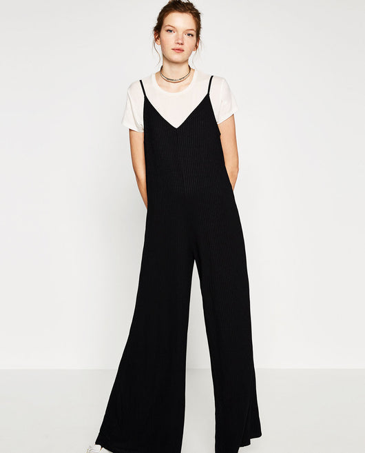 RIBBED JUMPSUIT