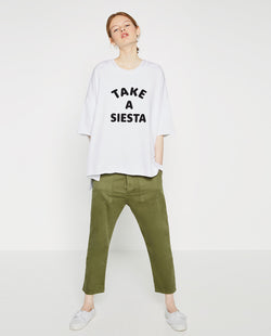 OVERSIZED TEXT PRINT SWEATSHIRT