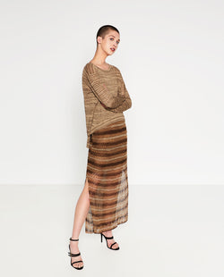 TWO-TONE SWEATER