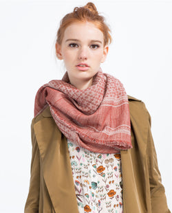 JACQUARD SCARF