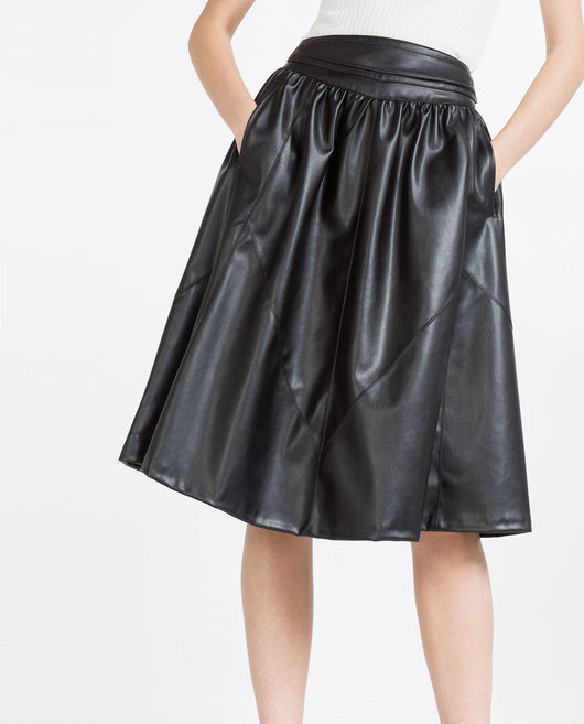 MIDI FLOUNCE SKIRT