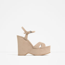 WEDGES WITH ANKLE STRAP