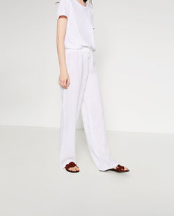 BASIC LINEN TROUSERS