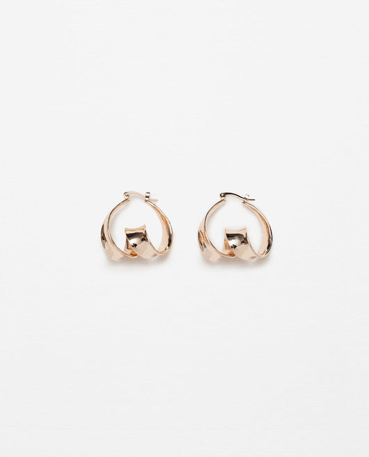 TWISTED HOOP EARRINGS