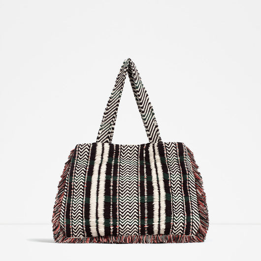 FRINGED TOTE