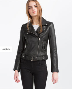 BASIC LEATHER JACKET