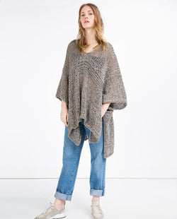 KNIT PONCHO