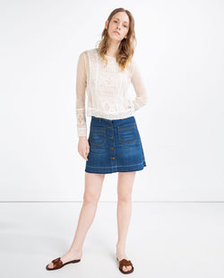 SKATER DENIM SKIRT